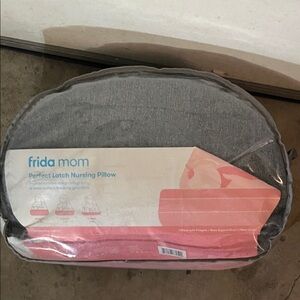 Frida Mom Gray and Pink Nursing Pillow
